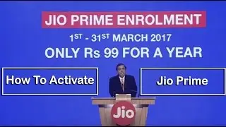 How To Activate Jio Prime Membership