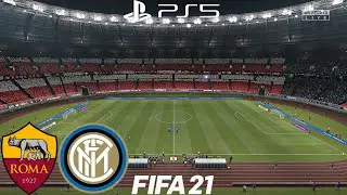 (PS5) FIFA 21 A.S. Roma vs Inter Milan (4K HDR 60fps) Serie A FULL MATCH PREDICTION HIGHLIGHTS