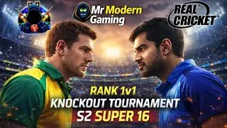 MODERN #GAMING TURNAMENT S-2 #SUPER 16 🔥#RANK #THRILLER MATCH #realcricket #rc #MMG