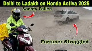 Ep 4 High Passes and Gata Loops got me - Activa Failed but I didn’t QUIT | #ladakh on SCOOTY…