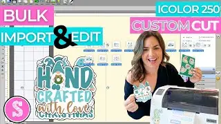 iColor 250 Sticker Printer: How to Bulk Import & Size Sticker Images in CustomCut Software