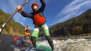 Whitewater Standup Paddling in Rogue River Oregon