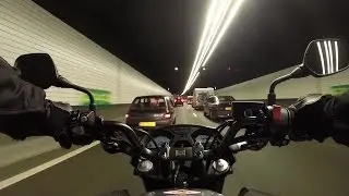 Honda CB650f motorcycle test ride with GoPro Hero3+ black edition 2014
