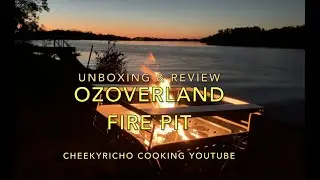 Ozoverland Stainless Steel Folding Firepit.Worlds Best Campfire.Unboxing & Review Cheekyricho video