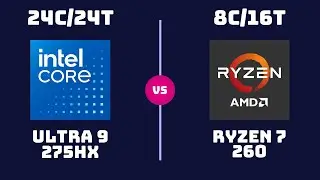 Intel Core Ultra 9 275HX vs AMD Ryzen 7 260 &ndash; CPU Comparison