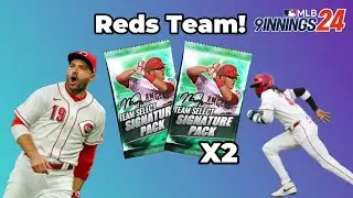 2 Team Select Sig Packs! Reds Deck Debut! | MLB 9 Innings 24