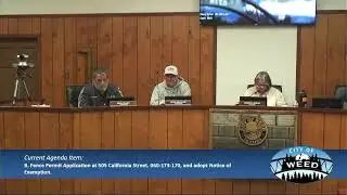2/19/25 Planning Commission - City Of Weed, Ca. (Live)