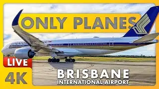 🔴 Brisbane Airport LIVE @ NIGHT w/ James & Matty + ATC | Brisbane, Australia 🇦🇺✈️