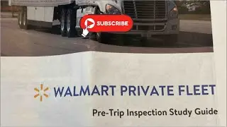 Walmart Private Fleet PreTrip из учебного пособия Walmart. Путь Walmart