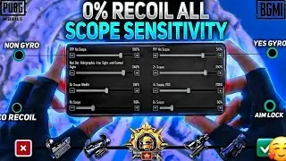 🔥Bgmi sensitivity settings 2025 🥵 | Bgmi best sensitivity settings 😱| Zero recoil sensitivity bgmi.
