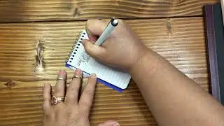 3 x 5 spiral notebook to take notes and brain dump checklists.