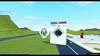 my friend @Villevinken255 in a washing machine (roblox plane crazy)