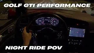 Golf GTI Performance Night Ride POV | Ночная езда по городу