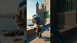 Perrita Jinx recorriendo vi&ntilde;a del mar