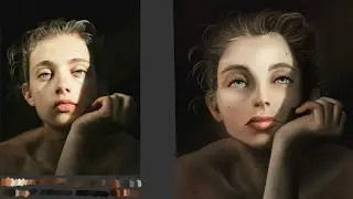 Portrait study speed painting
