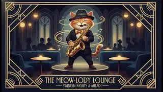 Retro Jazz Cat&rsquo;s Big Band Night - Meow-lody Lounge Swing 