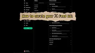 How to curate your 𝕏 (Twitter) feed using 