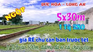 Đất RẺ NGỘP 1/TL9 5x30m chủ cần bán trước tết, đường đá 5m thông to xe tải chạy vivu, ko có nền T2.