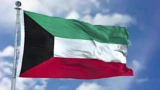 Kuwait Flag Animation Motion Graphics
