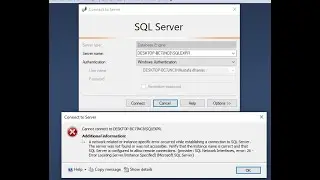how to fix ?? sql server cannot connect