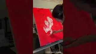 Joann's Collage Painting Process