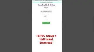 Group 4 Exam halltickets download