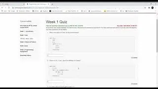 NPTEL, Programming, Data Structures And Algorithms Using Python| Week 1 Answers