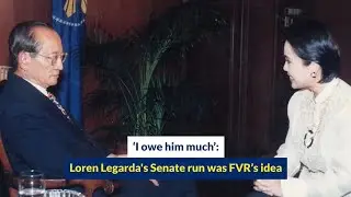 &lsquo;I owe him much&rsquo;: Loren Legarda's Senate run was FVR&rsquo;s idea