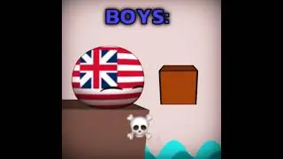 GIRLS vs BOYS #countryballs Countryballs 🔥💀