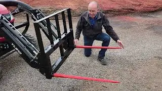 New 3000 LB Capacity Bale Spear for Compact Tractors