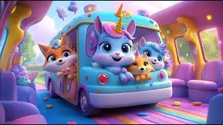 🦄 The Unicorn's Fantasy Bus Ride | Fun Kids Music & Learning Adventure
