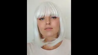Cosycode white bob wig with bangs