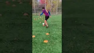 FAST footwork drill🔥to improve dribbling #football #soccerskills #soccer #footballskills #footwork