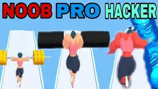 NOOB vs PRO vs HACKER in Weight Runner 3D