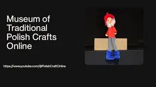 Toy stick puppet - red figure