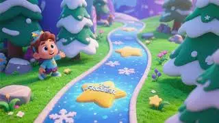 ❄️⭐ The Frozen Star Path | Fun Nursery Rhyme for Kids | Magical Kids Song 🎶