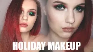 RED& GREEN, BRIGHT AND BOLD HOLIDAY MAKEUP