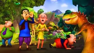 Motu Patlu and Friends Caught in a Dinosaur Chase! | Motu Patlu - Dino Invasion