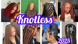 Knotless Box Braids Hairstyles for Black Women 2025 | Trending Protective Styles