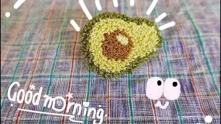 🥑フリーステッチングニードル rug punch needle / brooch / embroidery / handmade / diy