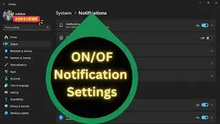 How to Enable and Disable Notification in Windows 11 | Notification Settings