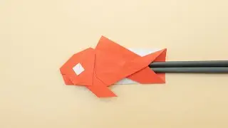 Very simple paper fish origami | Chopstick bag, bookmark, sea bream