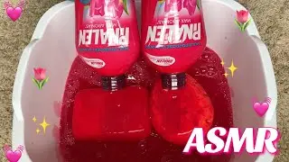 🌺 💓 ASMR Two Bottles of Floral Pinalen 💓🌺 satisfying sponge squeezing
