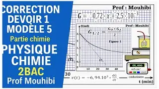 Correction devoir 1 2bac pc sm chimie suivie par conductimetrie تصحيح الفرض الاول ثانية باك 