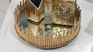 DIY MANUALIDADES PARA DECORAR EL HOGAR/BANDEJA DECORATIVA/BANDEJAS FINAS/BANDEJAS GLAM/CHAROLAS
