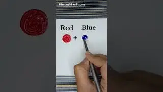 how to make purple colour | color mixing #shorts #youtuber #viral #art #satisfying #mixing #paint