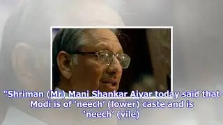 Congress issues show-cause notice to mani shankar aiyer over &lsquo;neech&rsquo; remark against pm narendra mod