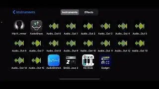 New GarageBand beat made with Riffler - auv3 and Hiphop Drummer - inter app audio demo