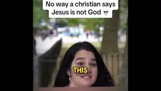 No way a Christian says Jesus is not God 😭#Jesus #interview #Christian  