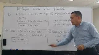 Ikkilangan burchak uchun formulalar.